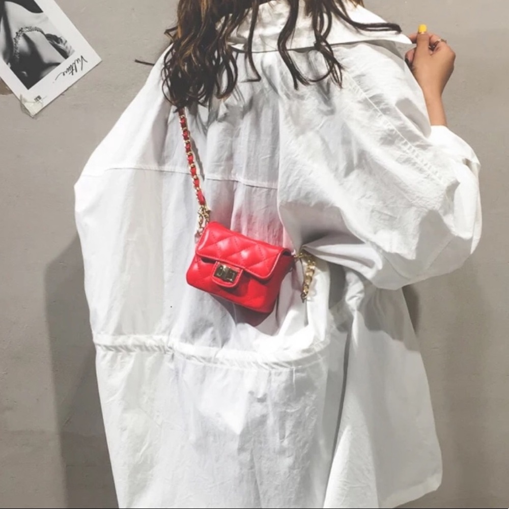 Sold out♥️Red mini micro bag purse faux leather - Picture 4 of 4